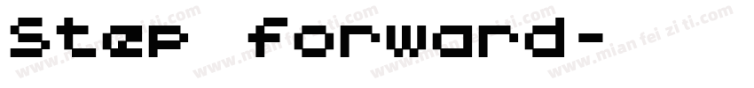 step forward字体转换